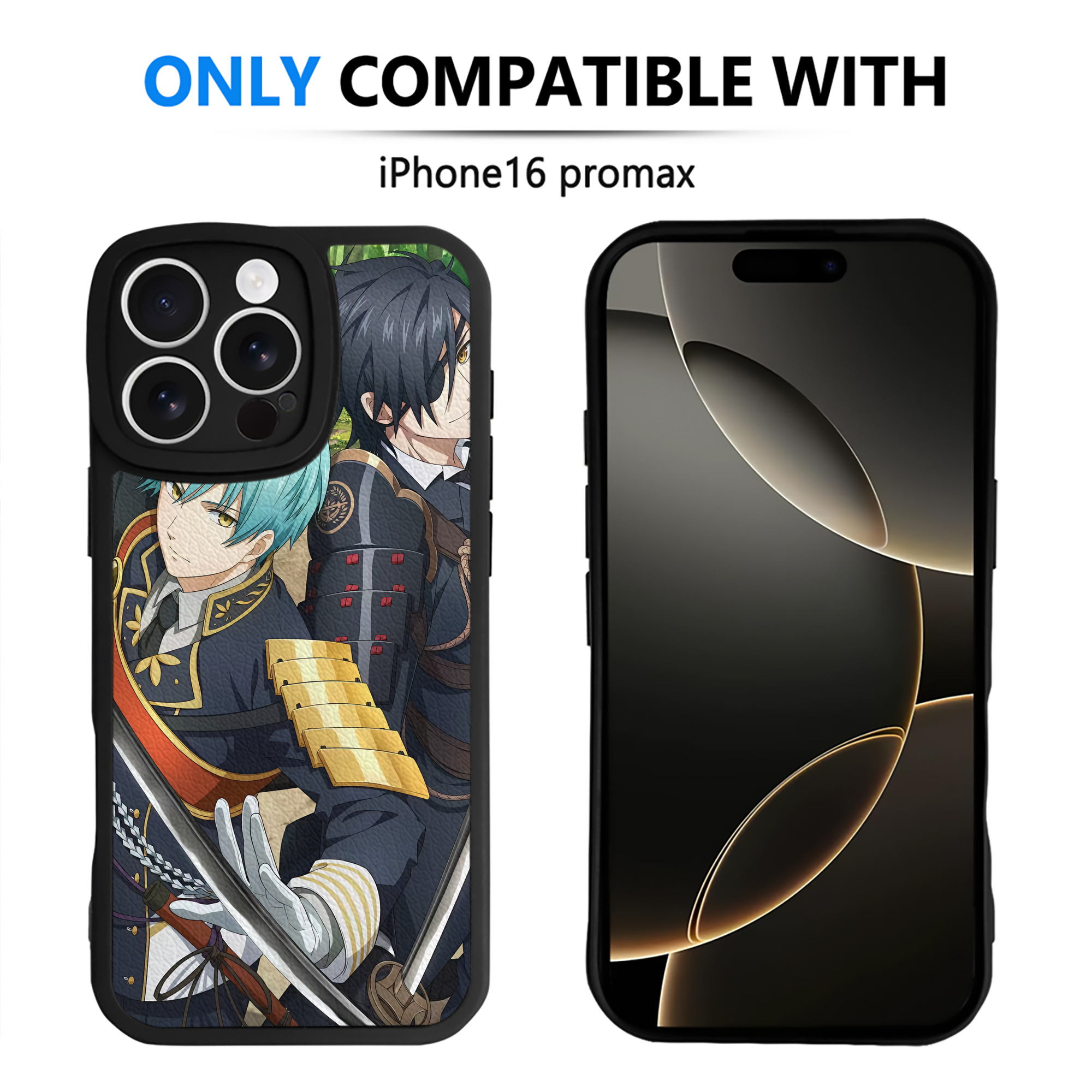 （画像用） 刀剣乱舞 Touken Ranbu 【iPhone 16シリーズ対応】シリコンスマホケース（レザー調） 材質：シリコン